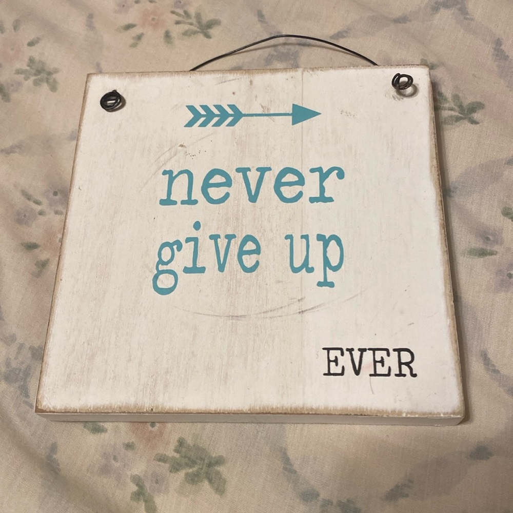 💫 Never Give Up Decor